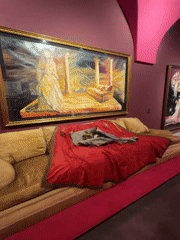 Visitor documents art exhibits at Buenos Aires museums
