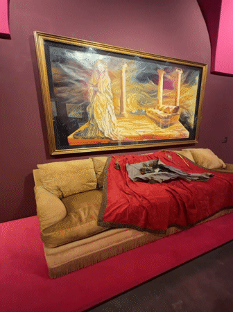 Visitor documents art exhibits at Buenos Aires museums
