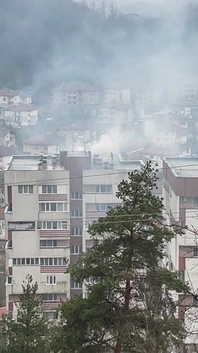 Foggy day captured on video in Zlatograd, Bulgaria