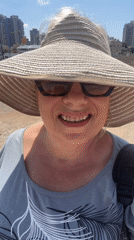 Morning stroll through Hadera's bougainvillea-lined paths and construction zones