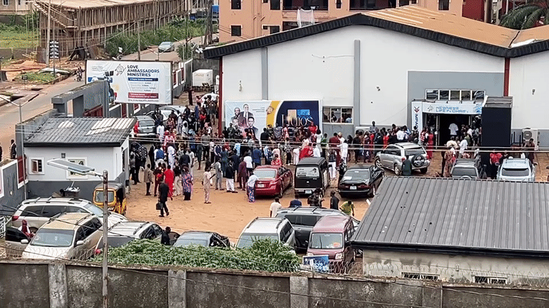 Mixed indoor and outdoor scenes around Awka, Nigeria