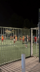 Night games on turf and basketball courts in Sanxenxo