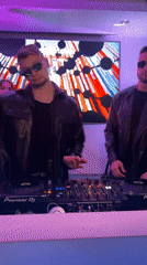 DJ duo performs at Moscow nightclub event