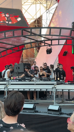 Live DJ set on stage in Vrnjačka Banja, Serbia