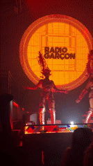 Costumed stage show and DJ set at Radio Garçon, Bali