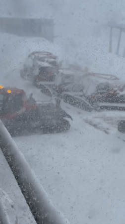 June blizzard hits German ski resort, witness documents storm
