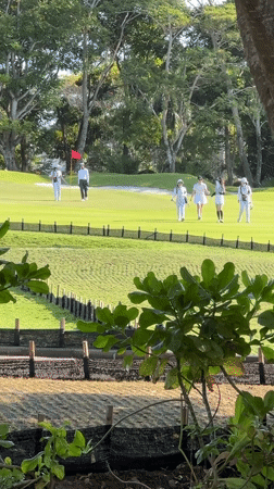 Morning golf resort scenes documented in Kuta Selatan