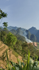 Burning waste site documented in Vietnam's mountainous region