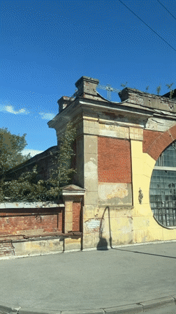 Historic Kronstadt buildings documented by witness in Russia