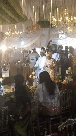 Wedding celebration held in Barakin Lerawi, Nigeria with traditional elements