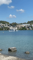 Spring day scenes captured at Lake Lucerne, Switzerland