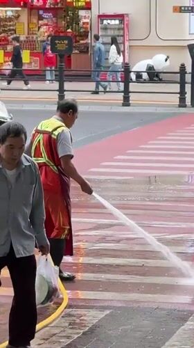 Early morning street life documented in Yuzhong District