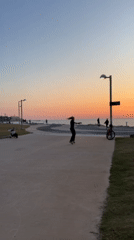 Tel Aviv waterfront buzzes with sunset recreation activities