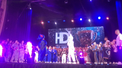 HD Hard Dance Show competition with multiple performers and groups