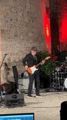 Band performs outdoor night concert in Budva, Montenegro