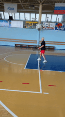 Tennis day in Chaikovsky, indoors and out