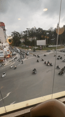 Morning traffic activity recorded at Da Lat intersection
