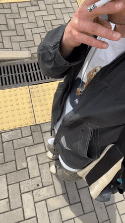 Person spotted on tactile paving near drainage in Sirius