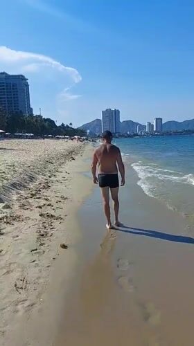 Nha Trang beach in full swing on a clear summer morning
