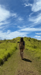 Morning coastal walk captured in rural Dapa, Philippines