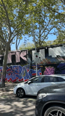 Graffiti wall documented on Barcelona street