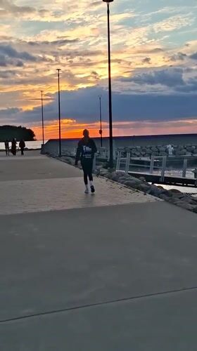 Tallinn's Pirita waterfront comes alive during a Baltic sunset