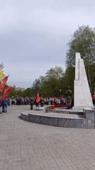 Victory Day memorial service held in Chernogolovka, Russia