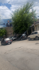 Daily life scenes documented in Armenian town market