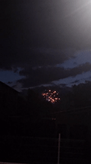 Fireworks Display Lights Up Rainy Evening in Kostenets, Bulgaria