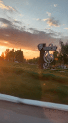 Sunset scenes documented across Chaikovsky, Russia during spring evening