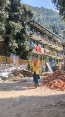Rural morning scenes documented in Haini, India village