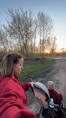 Mother and toddler spend afternoon together in Reshetnikovo