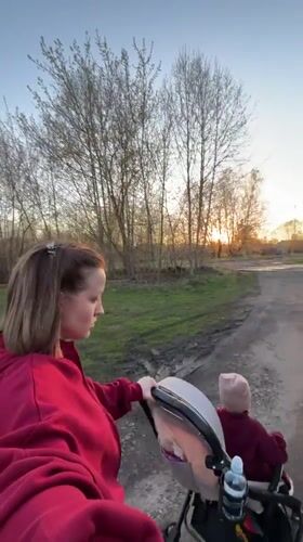 Mother and toddler spend afternoon together in Reshetnikovo