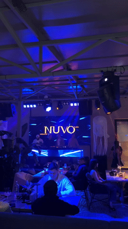 Late-night DJ set and dancing at NUVO club in Tiraspol