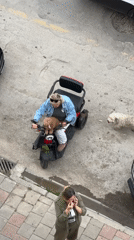 Daily life documented in Fethiye: mobility scooters, traffic, schoolchildren