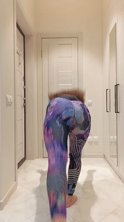 Gymnastics and flexibility drills in a Sochi hallway