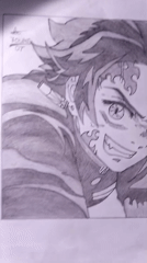 Anime fan creates detailed Demon Slayer character sketch