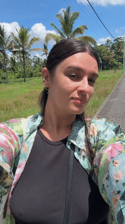 Woman documents early morning moments in Pejeng, Indonesia