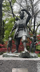 Bronze Japanese statue with animal companions spotted in Plovdiv