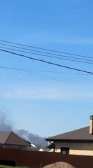 Black smoke spotted rising over residential area in Russia