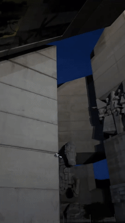Evening documentation of illuminated Bulgarian historical monuments in Shumen