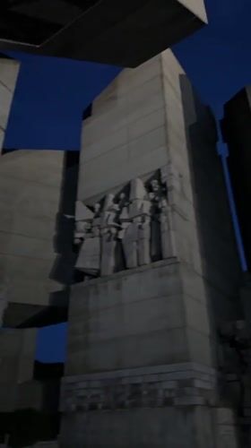 Evening documentation of illuminated Bulgarian historical monuments in Shumen