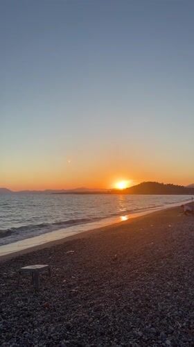 Sunset captured by multiple witnesses on Fethiye beach