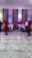 Traditional dancers perform at celebration in Kokshetau, Kazakhstan