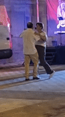 Live music and street dancing at Sant Joan Les Fonts festival night