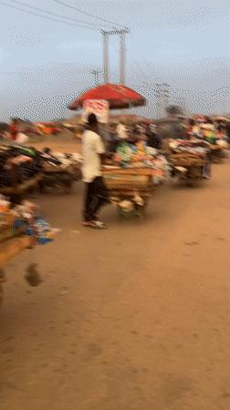 Daily street market activity documented in Bukuru, Nigeria