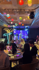 Live band performs for diners at Izhevsk restaurant