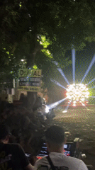 Jatirejo Spectacular festival lights up Tiron streets at night