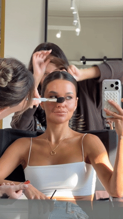 Behind the scenes at a beauty session in Krasnoyarsk