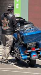 Motorcycle meetup in Leudelange parking lot